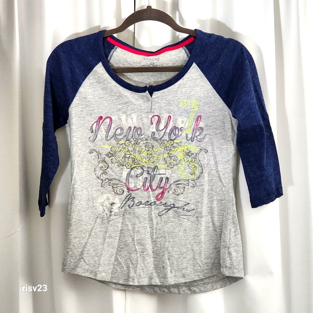 sonoma | printed 3/4 shirt